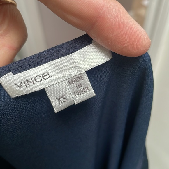 Vince silk blouse in blue - Picture 5 of 6